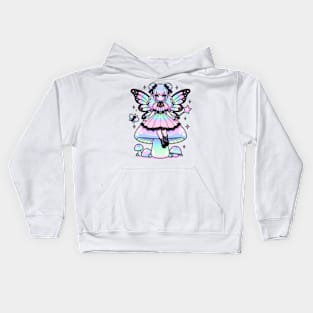 Pastel Goth Fairy Emo Girl Chibi Kawaii Holographic Cute Kids Hoodie